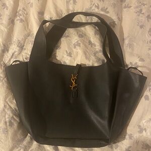 Black Tote with Gold Accent